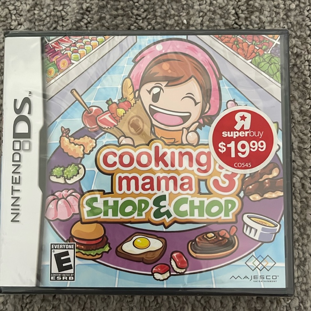 NINTENDO DS COOKING MAMA 3 SHOP & CHOP (NEW IN BOX, SEALED)